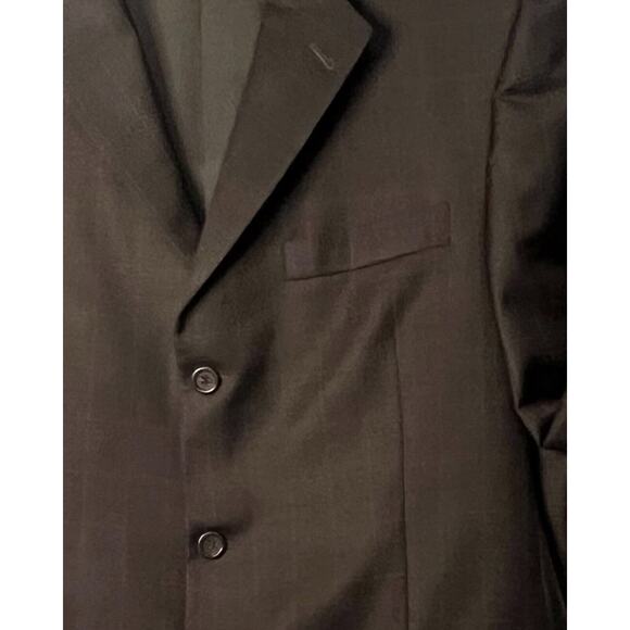 Burberry London Suit Jacket Mens Size 42L Gray Single Breasted Wool Vented - Picture 6 of 10